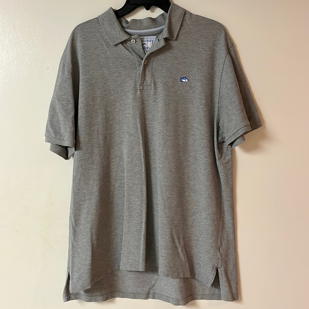 Southern Tide Grey Polo Shirt